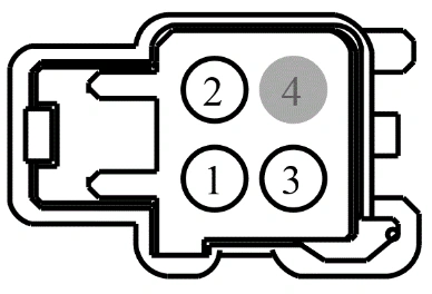 Connector End View C214 - Inline — original illustration 1, reference 3802