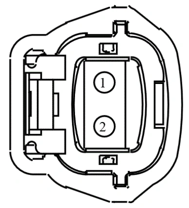 Connector End View C192 - Test Connector — original illustration 1, reference 3783