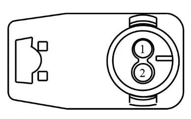 Connector End View C9032 - RH Side Air Curtain — original illustration 1, reference 4503
