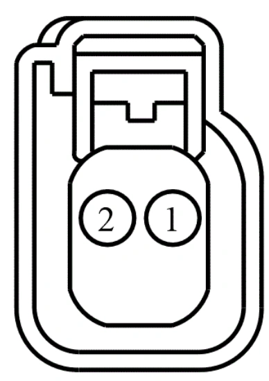 Connector End View C2359 - Instrument Panel Center Speaker — original illustration 1, reference 4308
