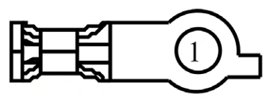 Connector End View C1035c - Battery Junction Box (Bjb) — original illustration 1, reference 4056