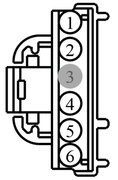 Connector End View C4845 - Aaa Inline — original illustration 1, reference 4491
