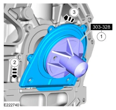 Crankshaft Rear Seal — original illustration 2, reference 4614
