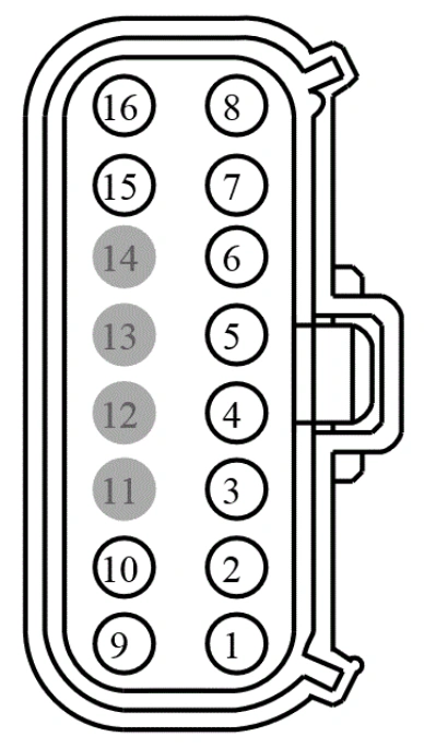 Connector End View C315 - Inline — original illustration 1, reference 3889