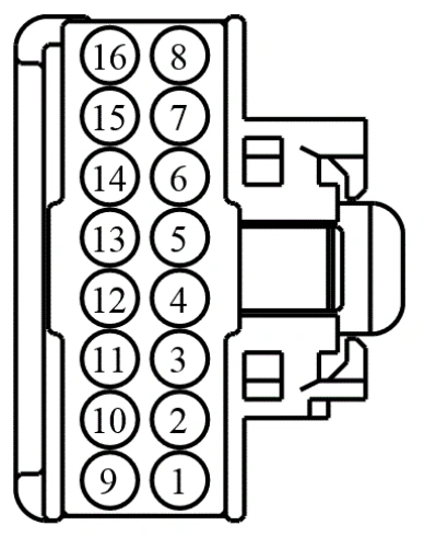 Connector End View C919 - Inline — original illustration 2, reference 4039