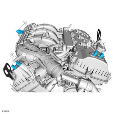 Electronic Engine Controls - Component Location — original illustration 1, reference 6332