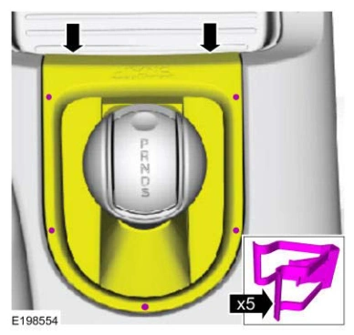 Selector Lever Bezel — original illustration 1, reference 9109