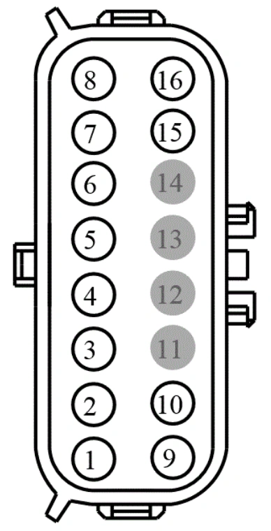 Connector End View C315 - Inline — original illustration 1, reference 3888