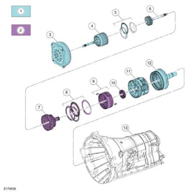 Transmission Description - Overview — original illustration 1, reference 8715