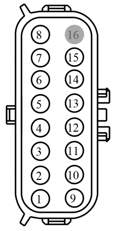 Connector End View C110 - Inline — original illustration 1, reference 3704