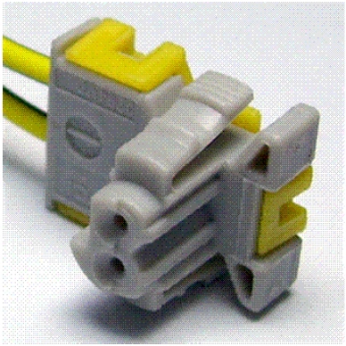 Connector End View C216b - Driver Airbag — original illustration 1, reference 3807