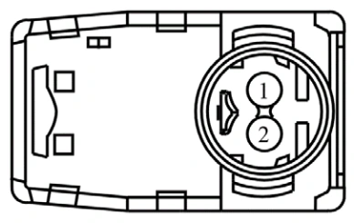 Connector End View C367 - Driver Side Airbag — original illustration 1, reference 3924