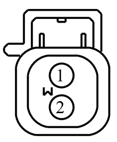 Connector End View C1785 - Hood Hinge, Driver Side — original illustration 1, reference 4258