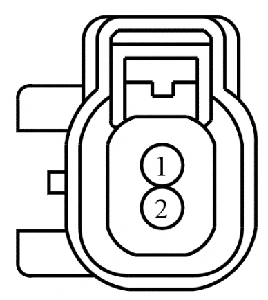 Connector End View C440 - Rear Wheel Speed Sensor LH — original illustration 1, reference 3953