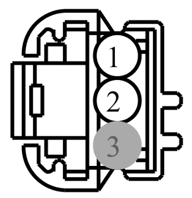 Connector End View C9223 - Active Noise Control Microphone- Rear — original illustration 1, reference 4513