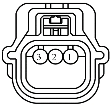 Connector End View C4011 - Rear Outer Parking Aid Sensor RH — original illustration 1, reference 4437
