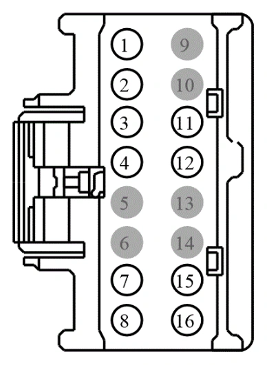 Connector End View C3265c - Front Seat Climate Control Module [Scme] — original illustration 1, reference 4406