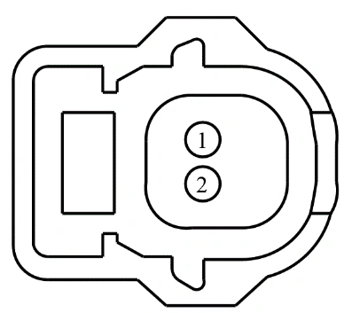 Connector End View C3212 - RH B-Pillar Side Impact Sensor — original illustration 1, reference 4393