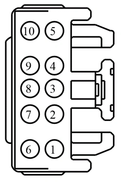 Connector End View C265 - Inline — original illustration 1, reference 3847