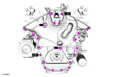 Engine Front Cover — original illustration 2, reference 5064