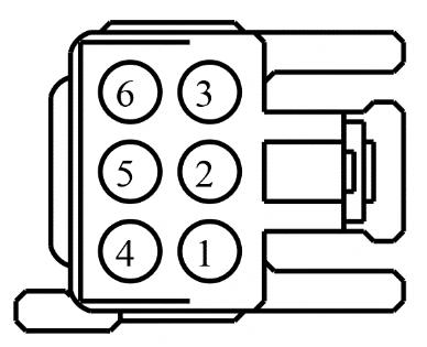 Connector End View C649 - Interior Front Door Handle Ambient Lighting Lamp RH — original illustration 2, reference 4018