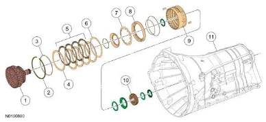 Intermediate Clutch Assembly — original illustration 3, reference 8652