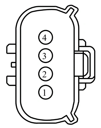 Connector End View C219 - Inline — original illustration 2, reference 3816