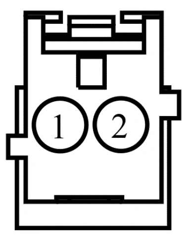Connector End View C907 - Vanity Mirror Lamp LH — original illustration 1, reference 4029