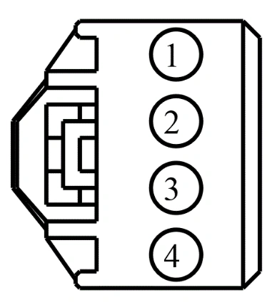Connector End View C278 - Brake Pedal Position (Bpp) Switch — original illustration 1, reference 3851