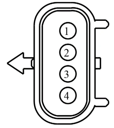 Connector End View C108 - Knock Sensor (Ks) — original illustration 1, reference 3702