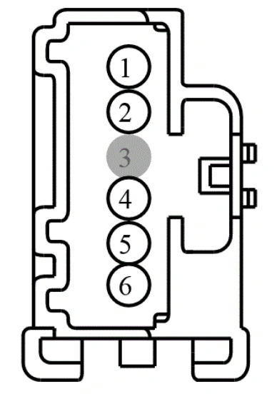 Connector End View C4845 - Aaa Inline — original illustration 1, reference 4490