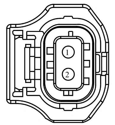 Connector End View C1611 - Variable Camshaft Timing Bank 2 Solenoid 2 (Vct22) — original illustration 1, reference 4213