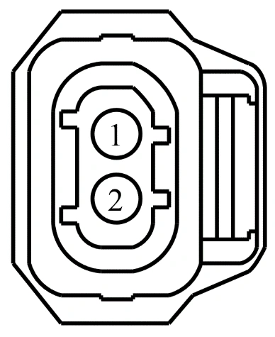 Connector End View C1142 - Fuel Injector 2 — original illustration 1, reference 4098