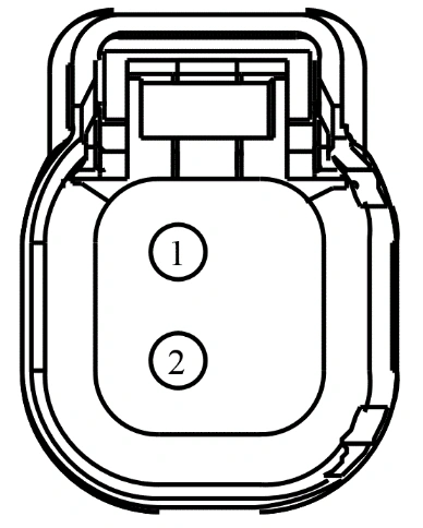 Connector End View C1182 - Fuel Injector 2 — original illustration 1, reference 4112