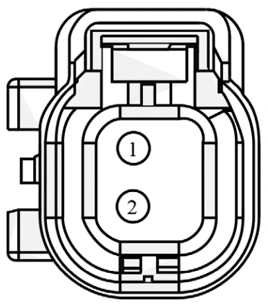 Connector End View C108 - Knock Sensor (Ks) — original illustration 1, reference 3701