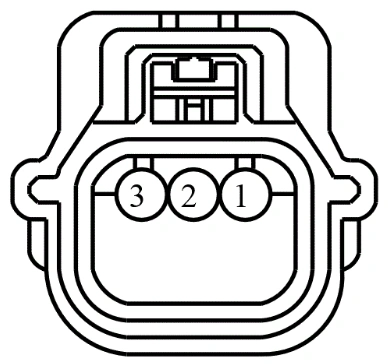 Connector End View C4012 - Rear Inner Parking Aid Sensor RH — original illustration 1, reference 4439
