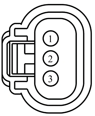 Connector End View C1107 - Output Shaft Speed (Oss) Sensor — original illustration 1, reference 4085