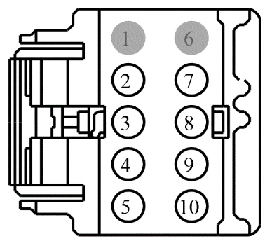 Connector End View C3265b - Front Seat Climate Control Module [Scme] — original illustration 1, reference 4404