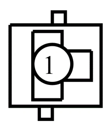 Connector End View C4398 - Noise Suppression Capacitor — original illustration 1, reference 4474