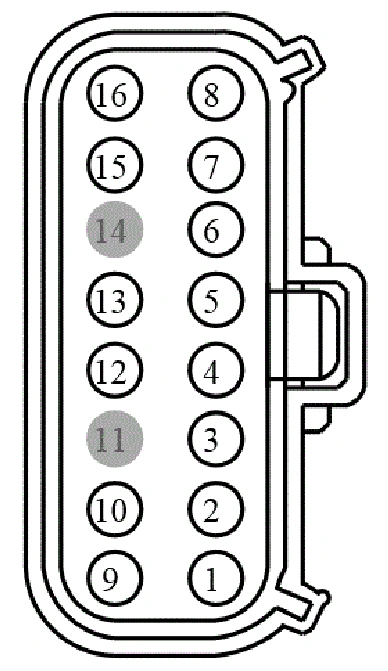 Connector End View C3808 - Inline — original illustration 1, reference 4429