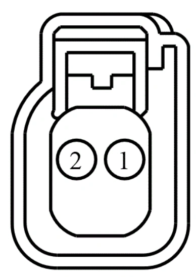 Connector End View C482 - Rear Side Marker Lamp RH — original illustration 1, reference 3959