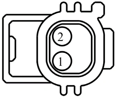 Connector End View C1512 - Knock Sensor 1 (Ks1) — original illustration 1, reference 4160