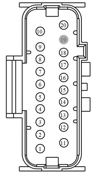 Connector End View C263 - Inline — original illustration 1, reference 3839
