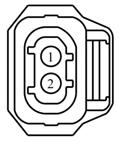 Connector End View C1673 - Fuel Injection Pump — original illustration 1, reference 4244