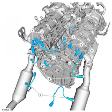 Electronic Engine Controls - Component Location — original illustration 2, reference 6332