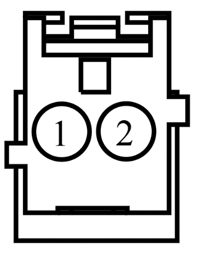 Connector End View C296 - Evaporator Temperature Sensor — original illustration 1, reference 3859