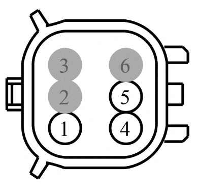 Connector End View C126 - Inline — original illustration 1, reference 3712