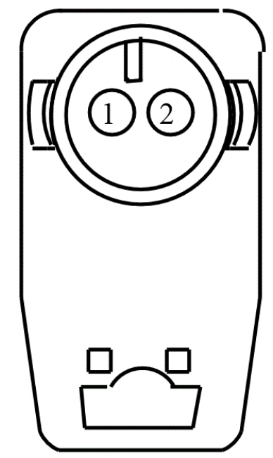 Connector End View C3459 - Passenger Side Airbag — original illustration 1, reference 4418
