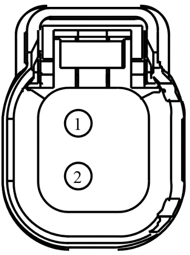 Connector End View C1186 - Fuel Injector 6 — original illustration 1, reference 4120