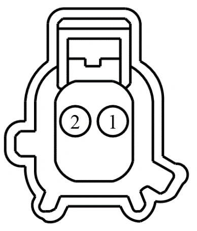 Connector End View C644 - Passenger Door Side Impact Sensor — original illustration 1, reference 4017